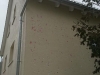 Zerstörte Hauswand