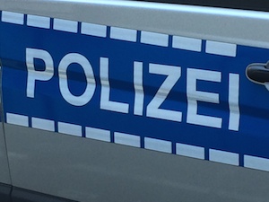 Polizei-Schriftzug