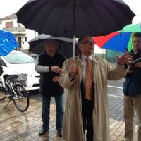 Bürgermeister Jakoby begrüßt die Rembrücker