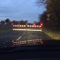 Sperre der Obertshäuser Straße