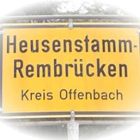 Ortsschild Rembrücken