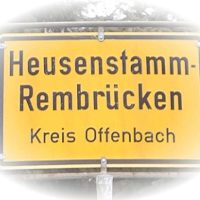 Ortsschild Rembrücken