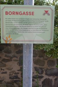 Geschichtstafel "Borngasse"