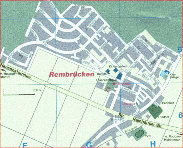 Stadtplan von Rembrücken