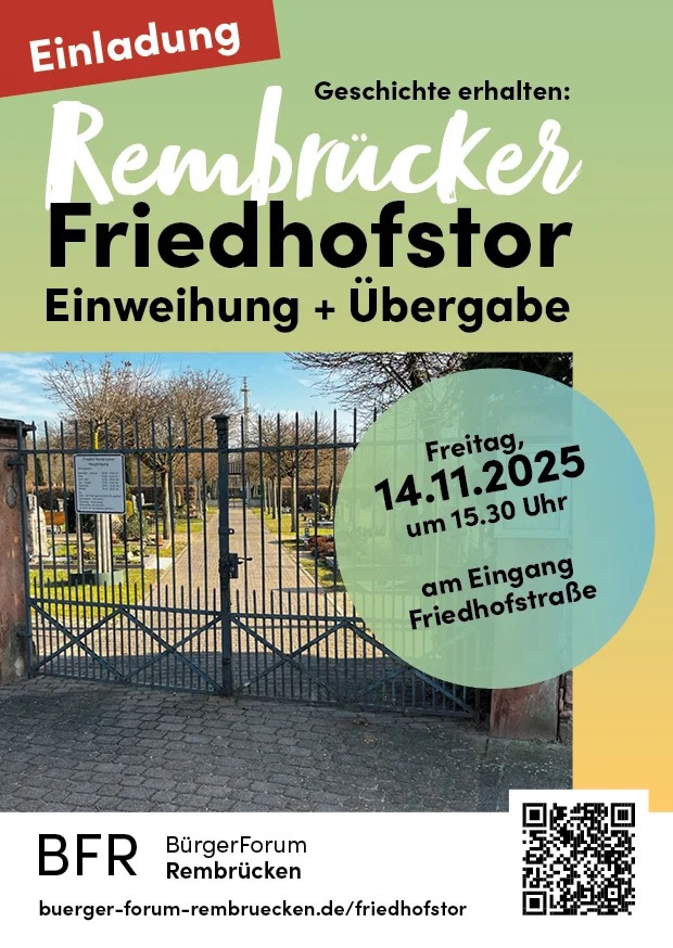 Einladung Friedhofstor