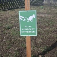 Hinweisschild "Hundekot"